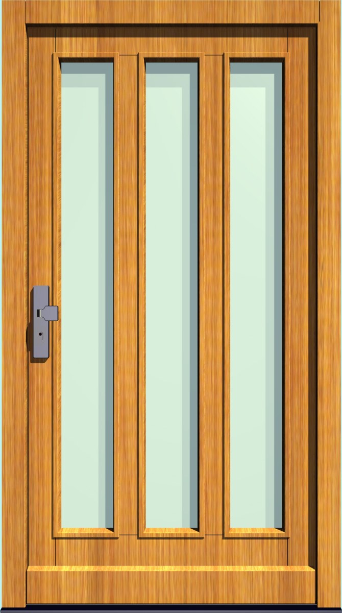 HT-M-160 Holz-Hauseingangstür HT-M-160