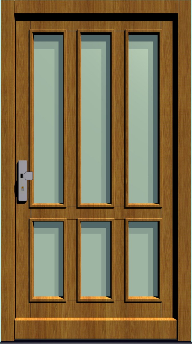 HT-M-161 Holz-Hauseingangstür HT-M-161