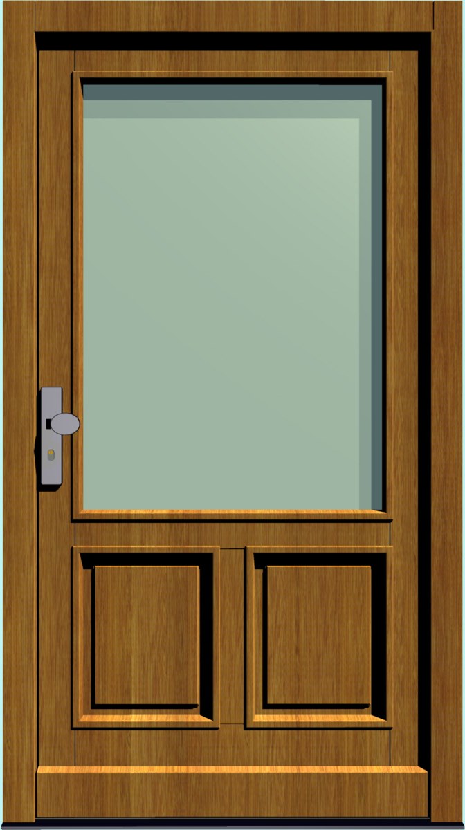 HT-M-163 Holz-Hauseingangstür HT-M-163