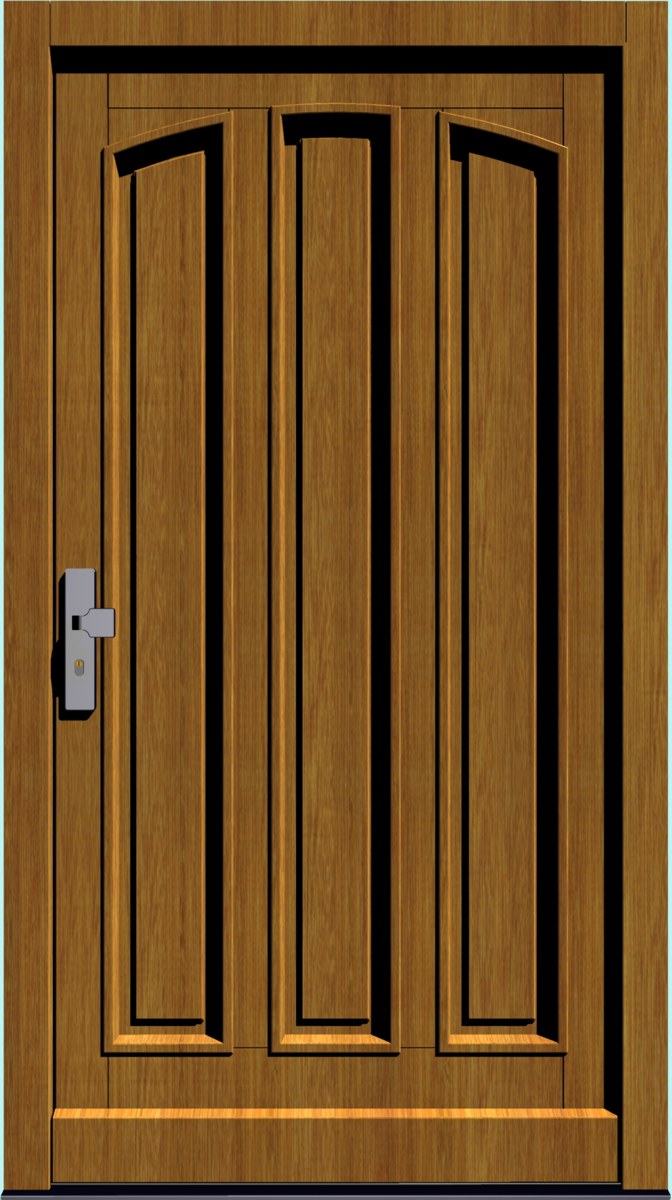 HT-M-174 Holz-Hauseingangstür HT-M-174