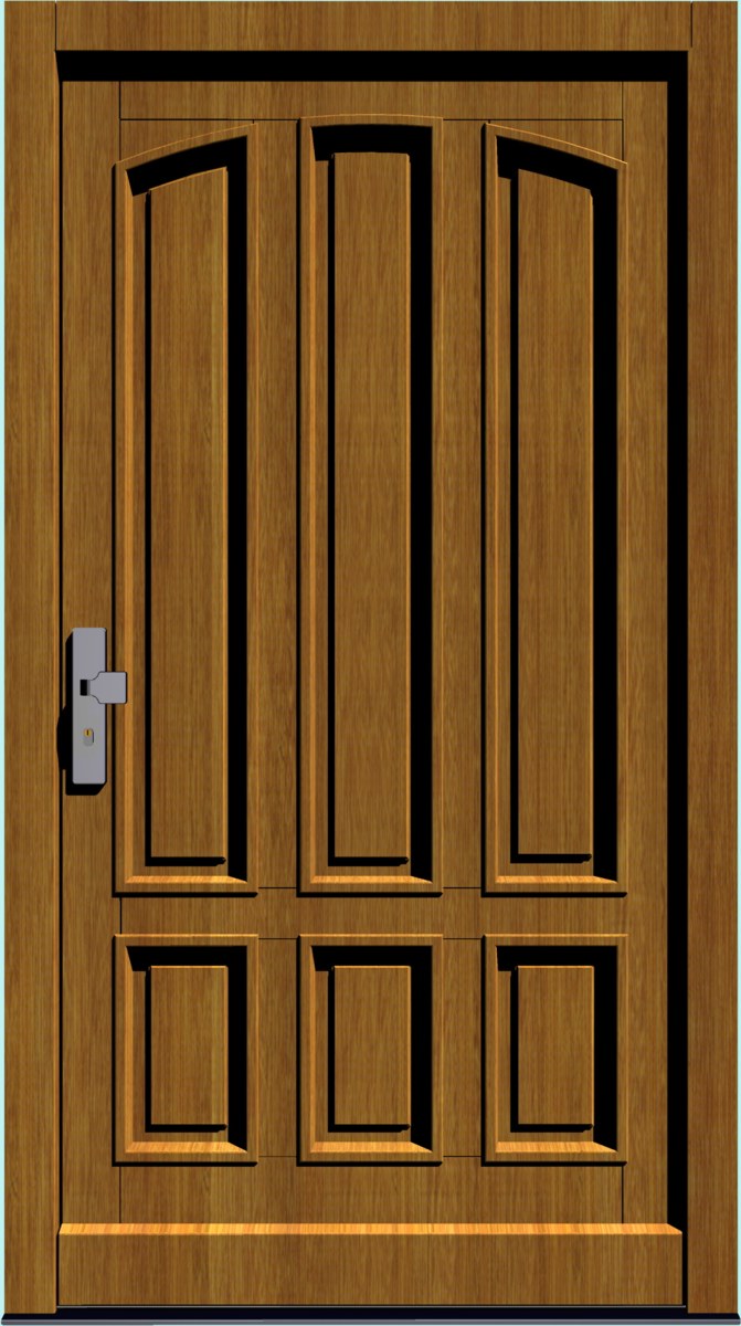 HT-M-175 Holz-Hauseingangstür HT-M-175