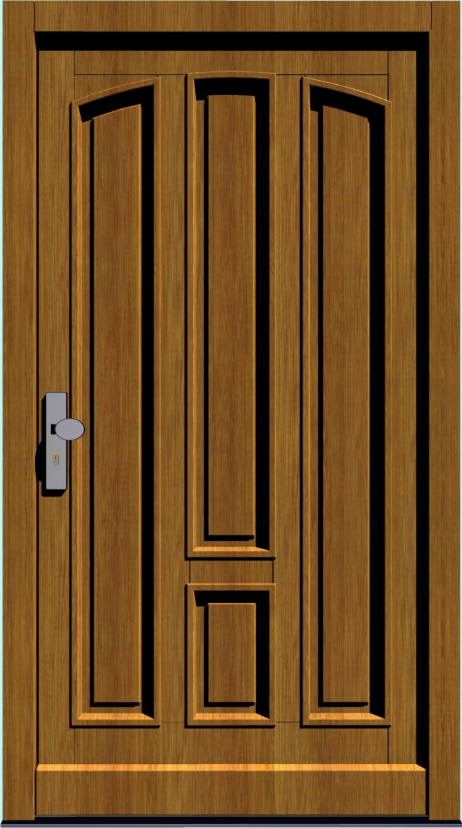 HT-M-176 Holz-Hauseingangstür HT-M-176