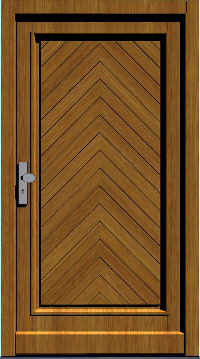 HT-M-183 Holz-Hauseingangstür HT-M-183