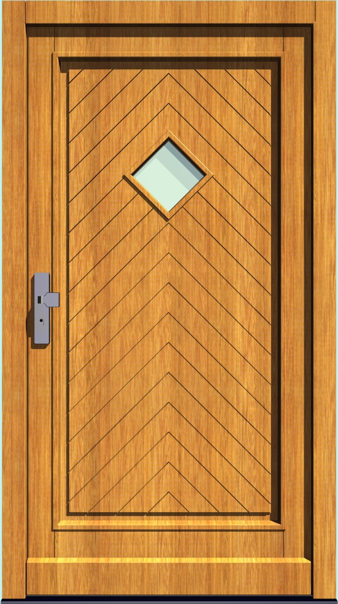 HT-M-187 Holz-Hauseingangstür HT-M-187