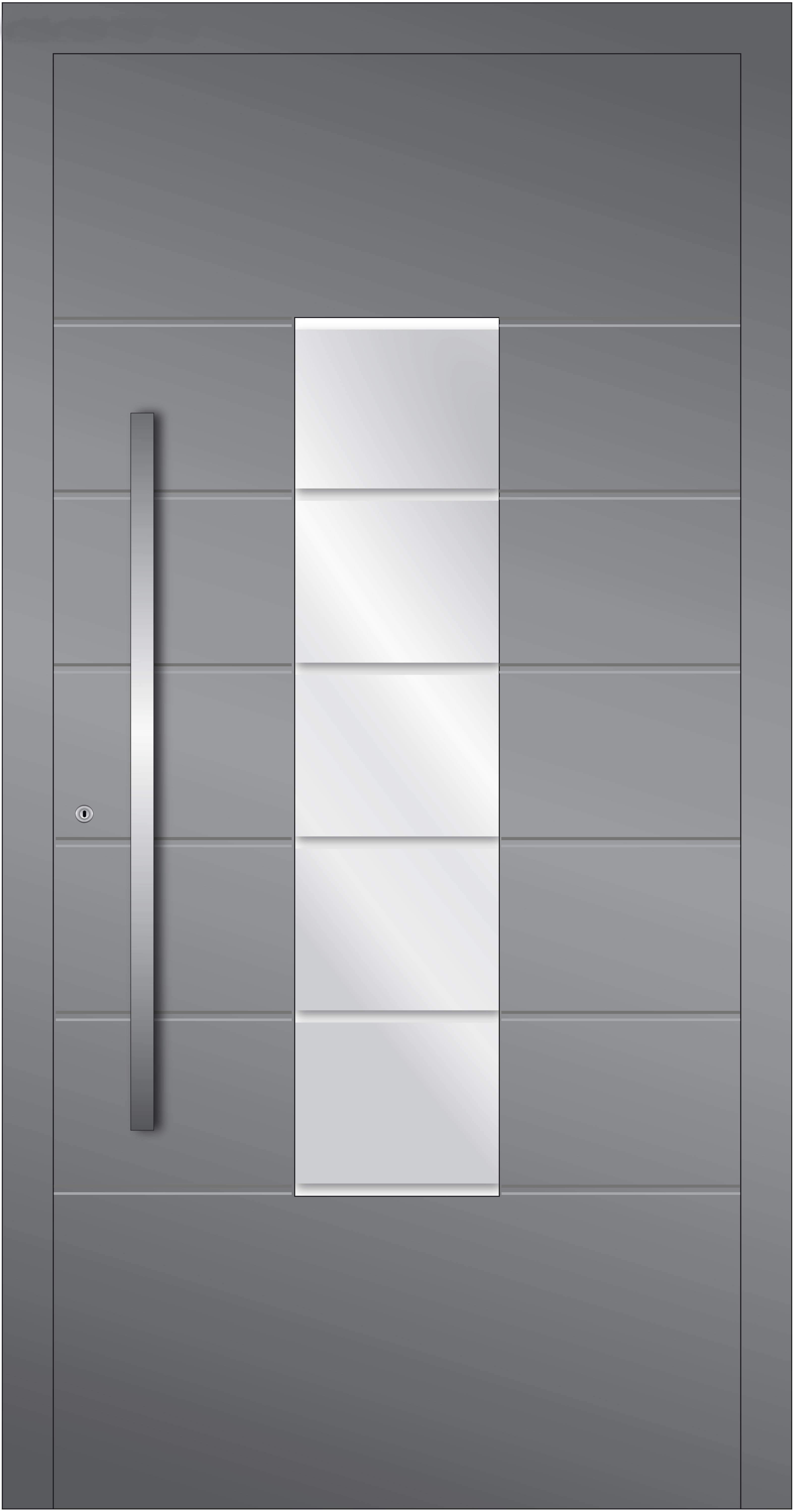 HT-P-451 Holz-Aluminium Haustür HT-P-451