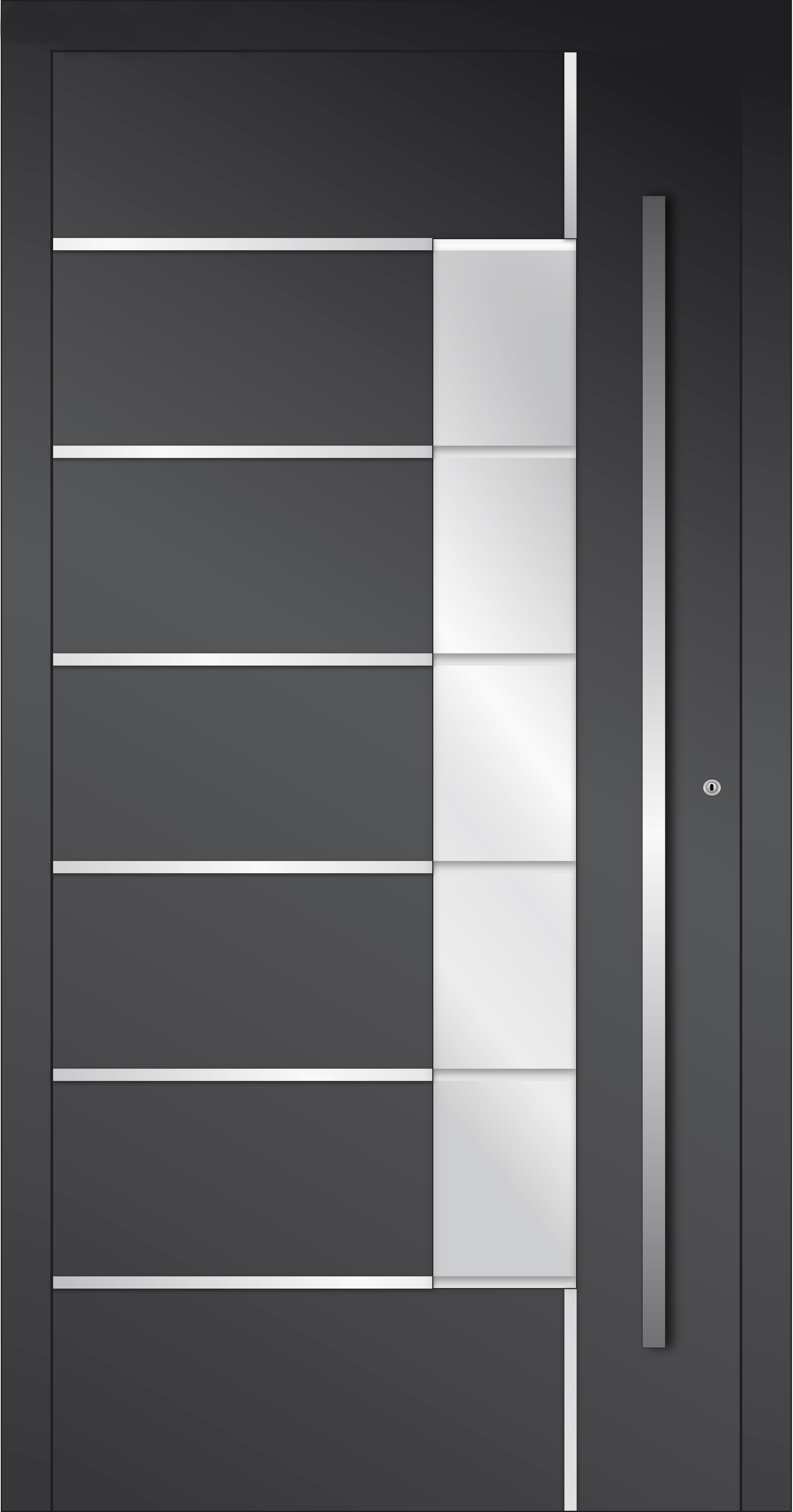 HT-P-455 Holz-Aluminium Haustür HT-P-455