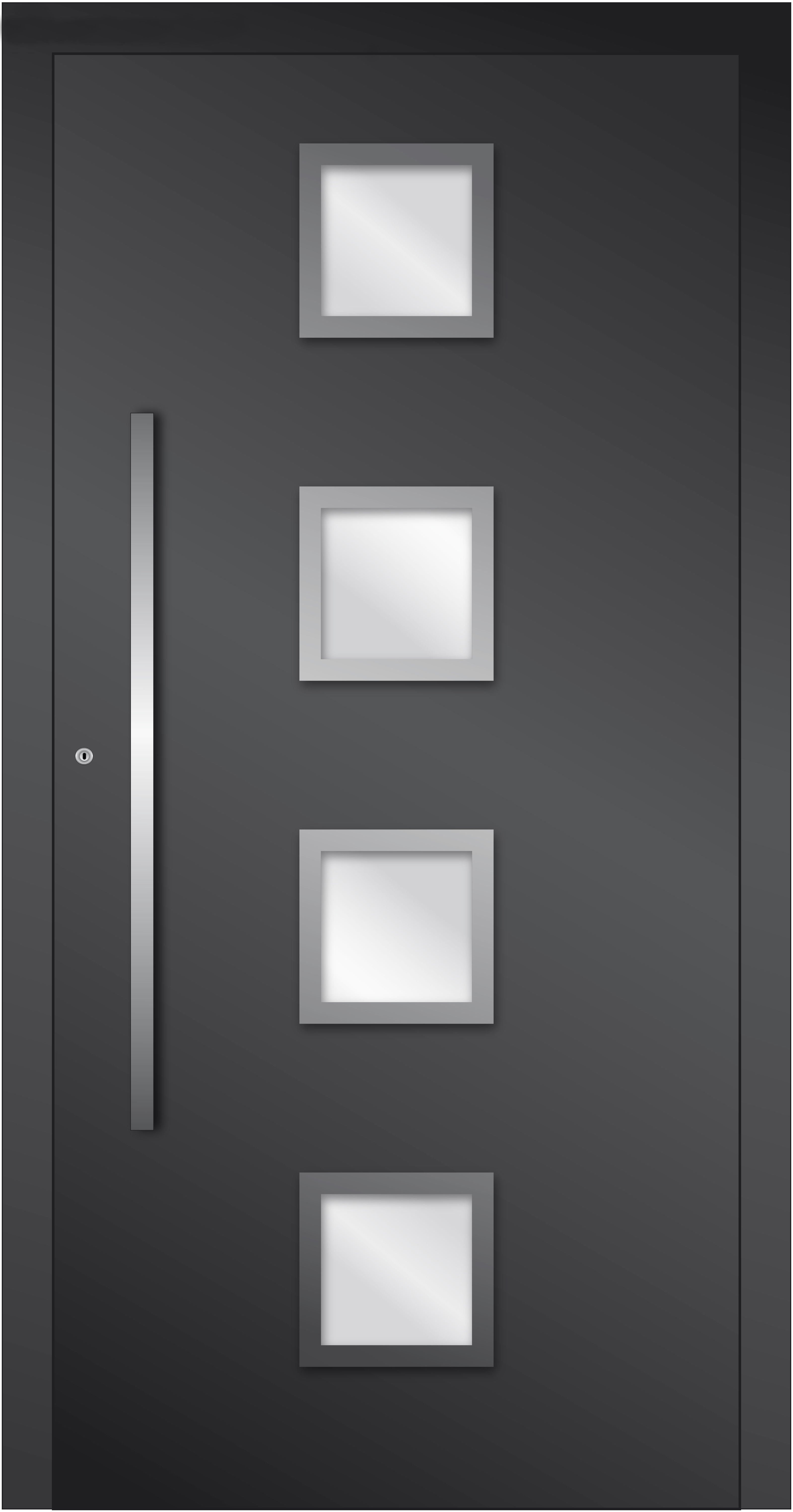 HT-P-456 Holz-Aluminium Haustür HT-P-456