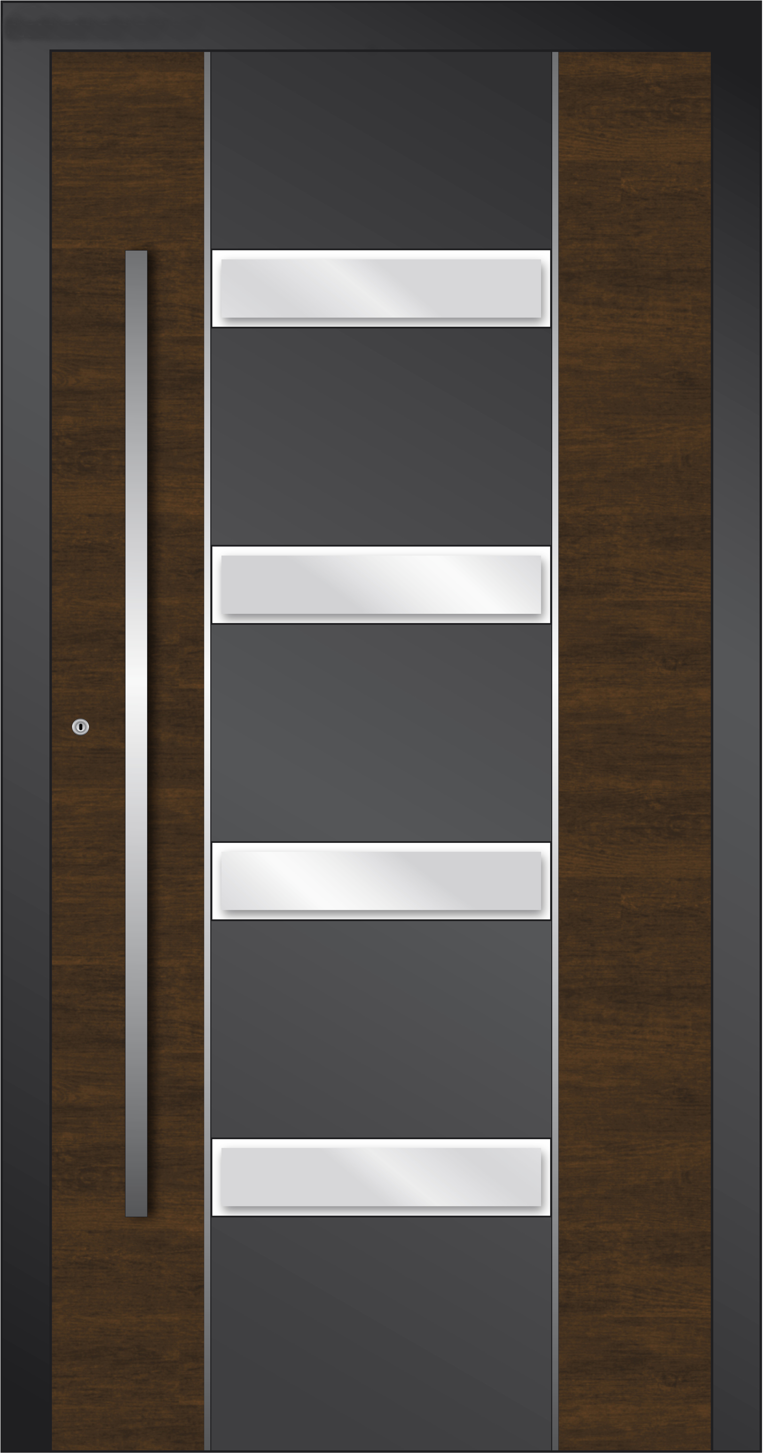 HT-P-459 Holz-Aluminium Haustür HT-P-459