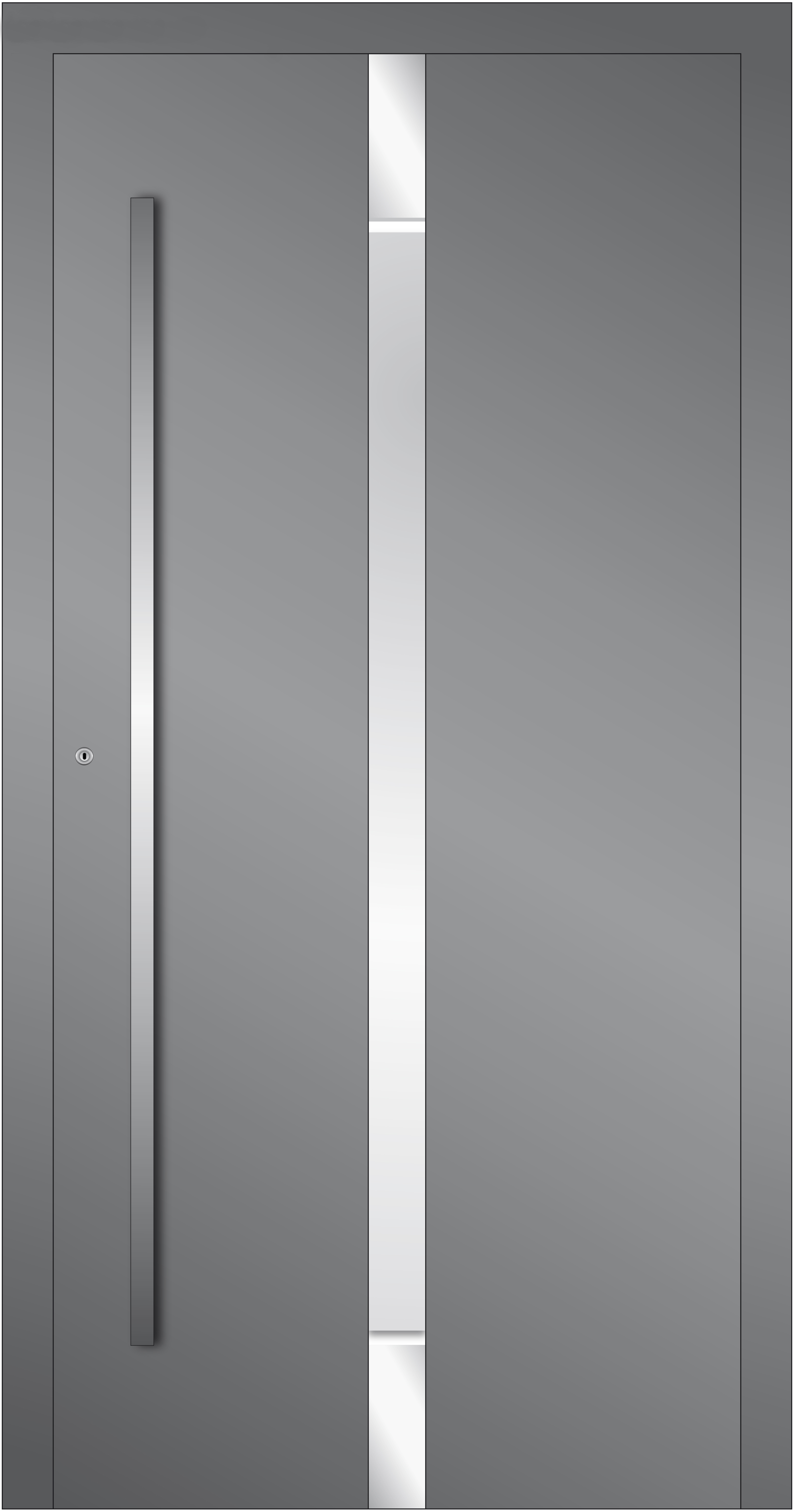 HT-P-461 Holz-Aluminium Haustür HT-P-461