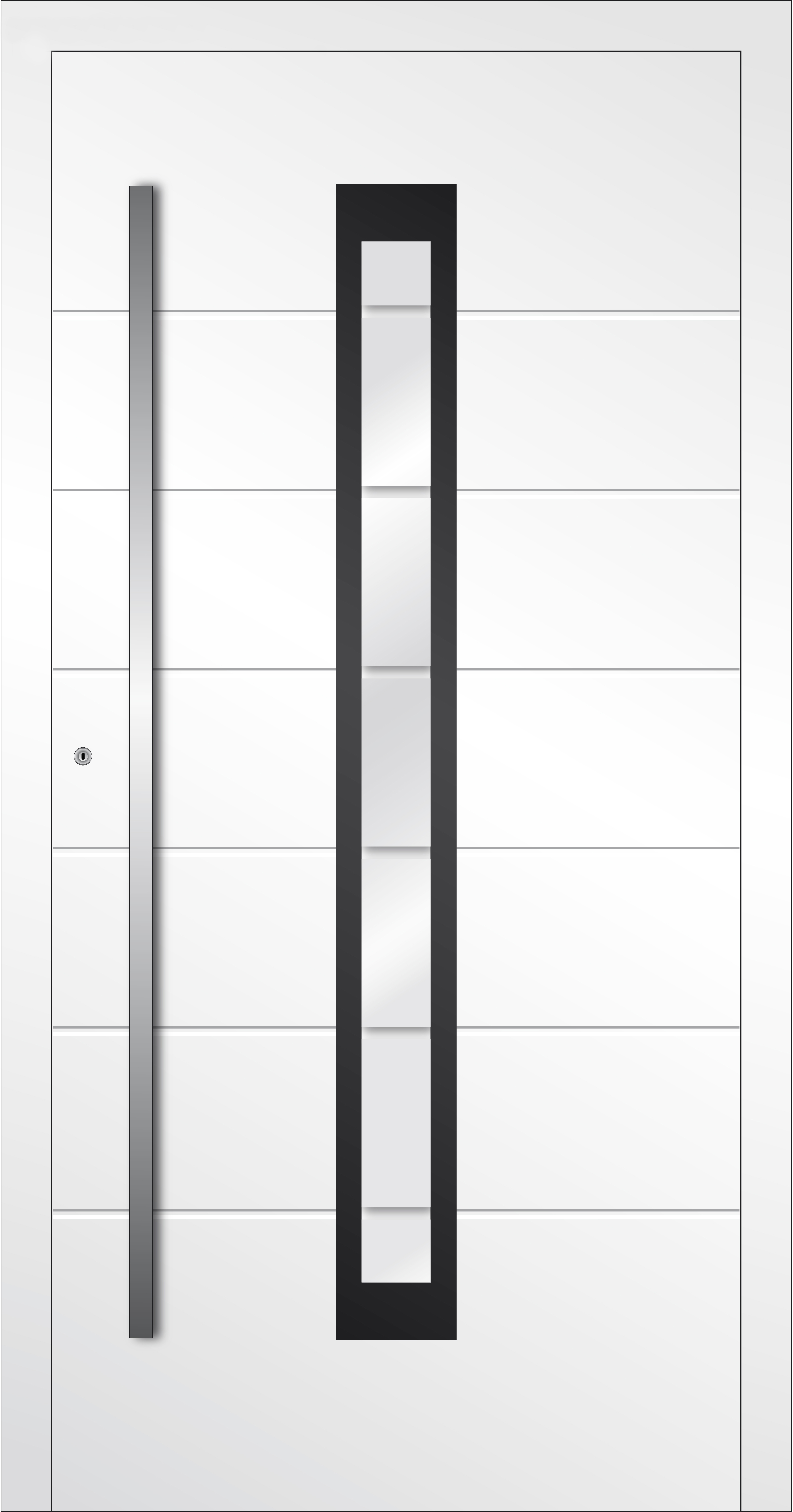 HT-P-464 Holz-Aluminium Haustür HT-P-464