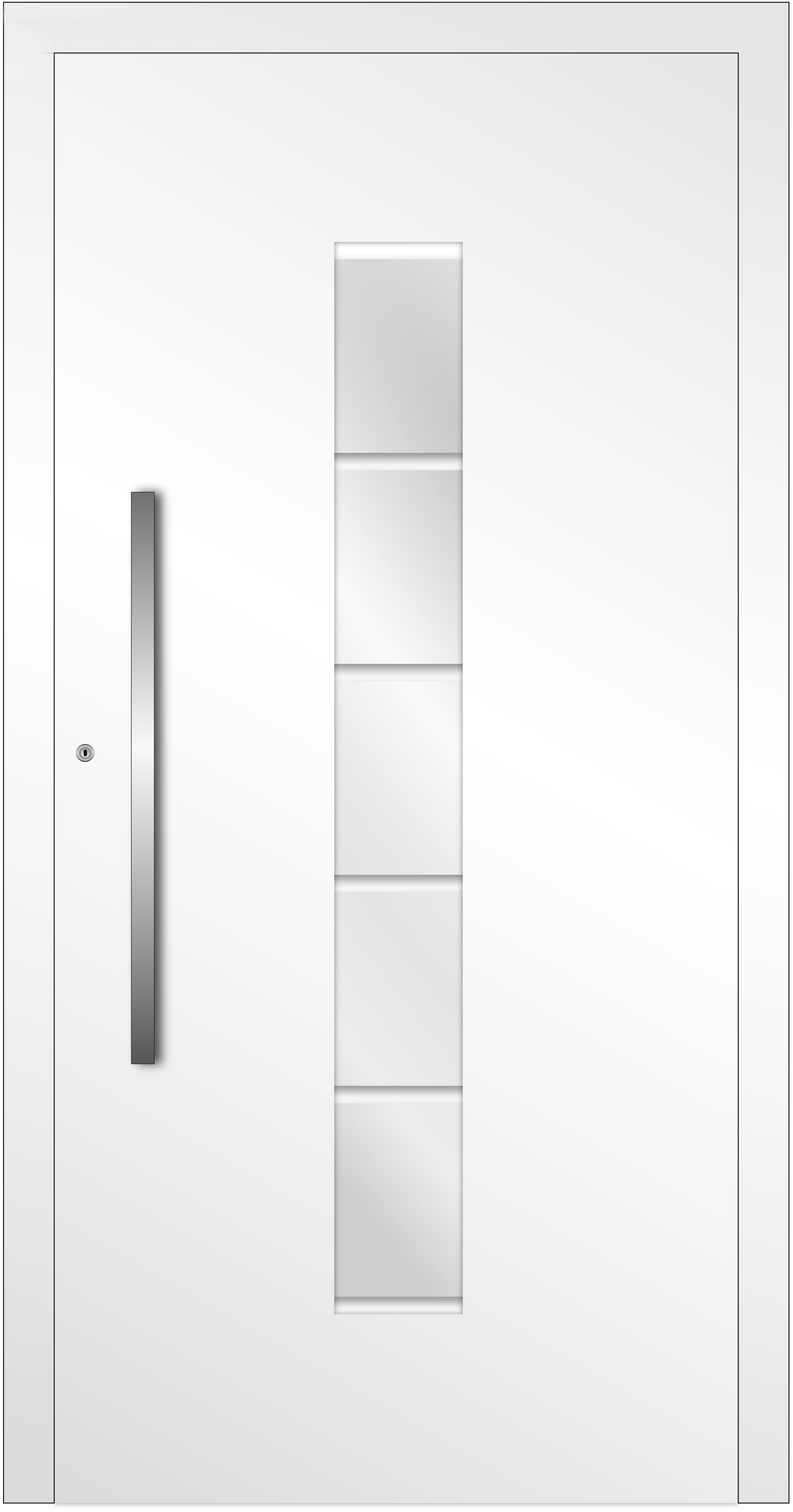 HT-P-468 Holz-Aluminium Haustür HT-P-468