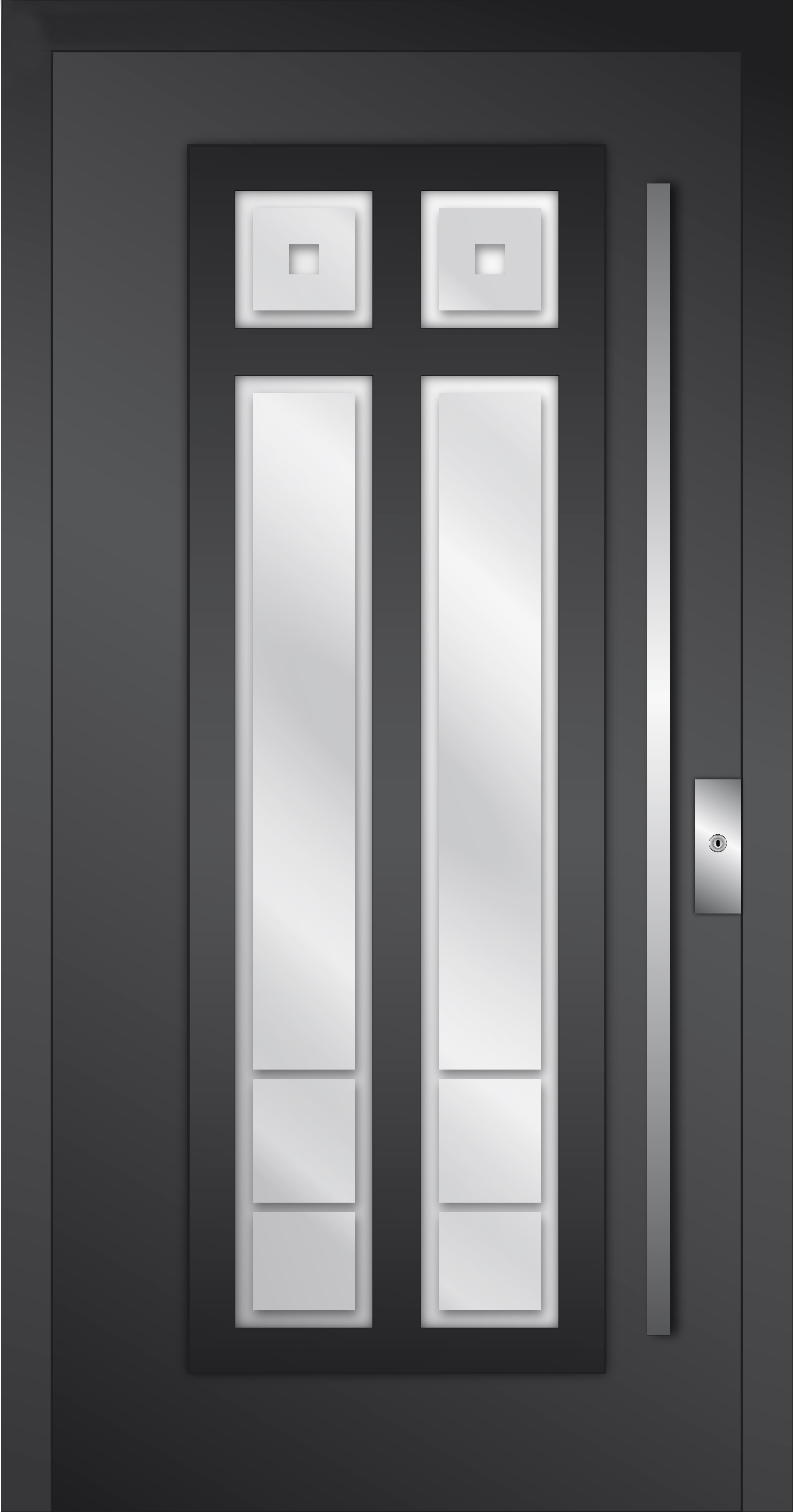 HT-P-469 Holz-Aluminium Haustür HT-P-469