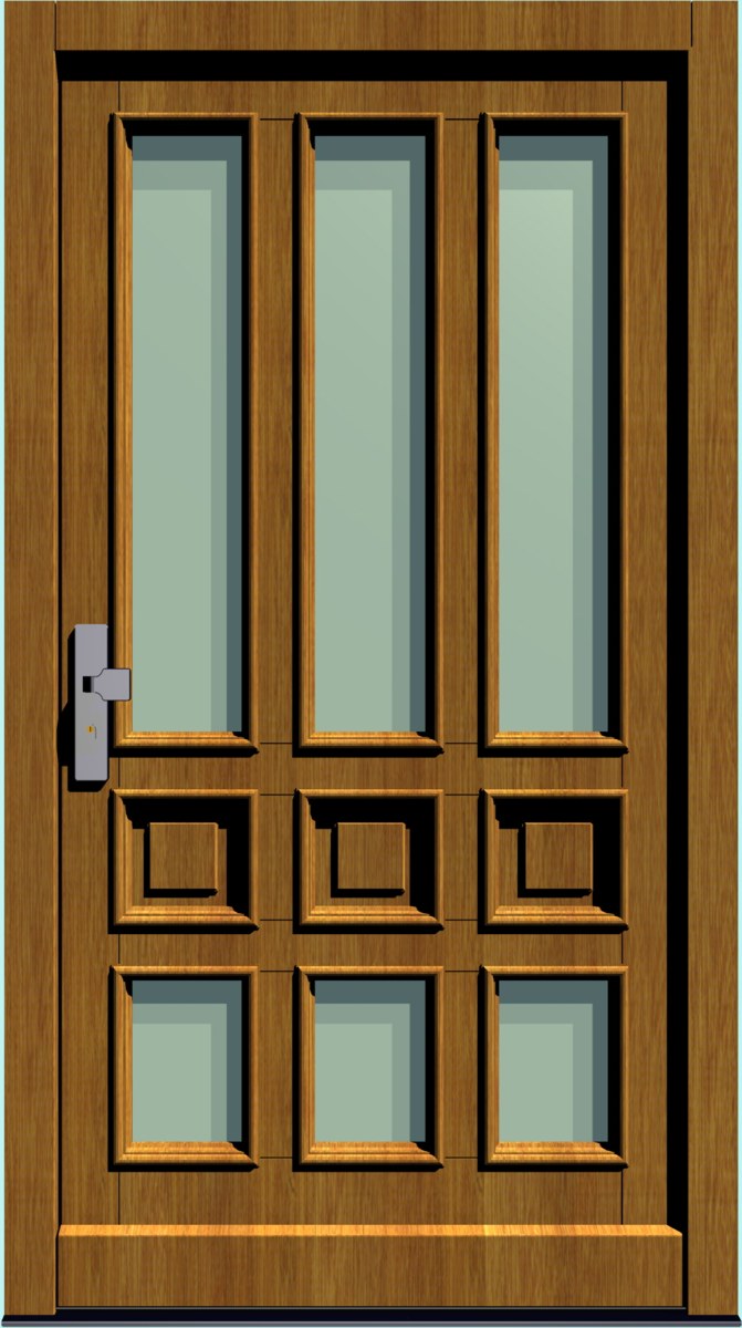 Holz-Hauseingangstür HT-S-115