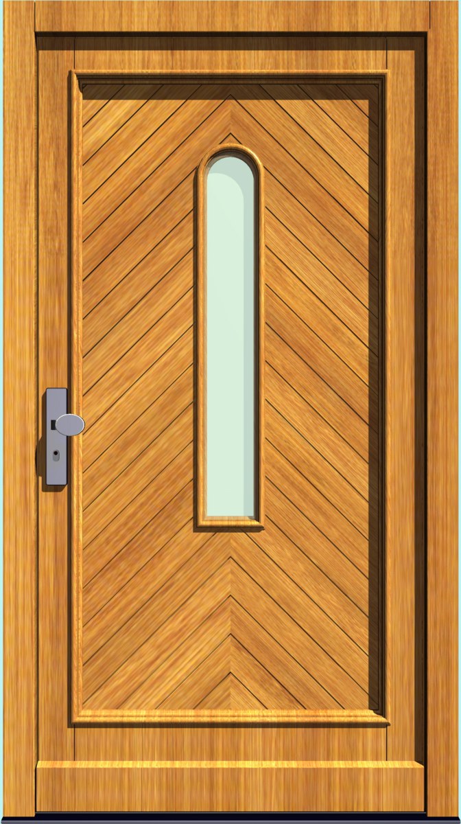 Holz-Hauseingangstür HT-S-116