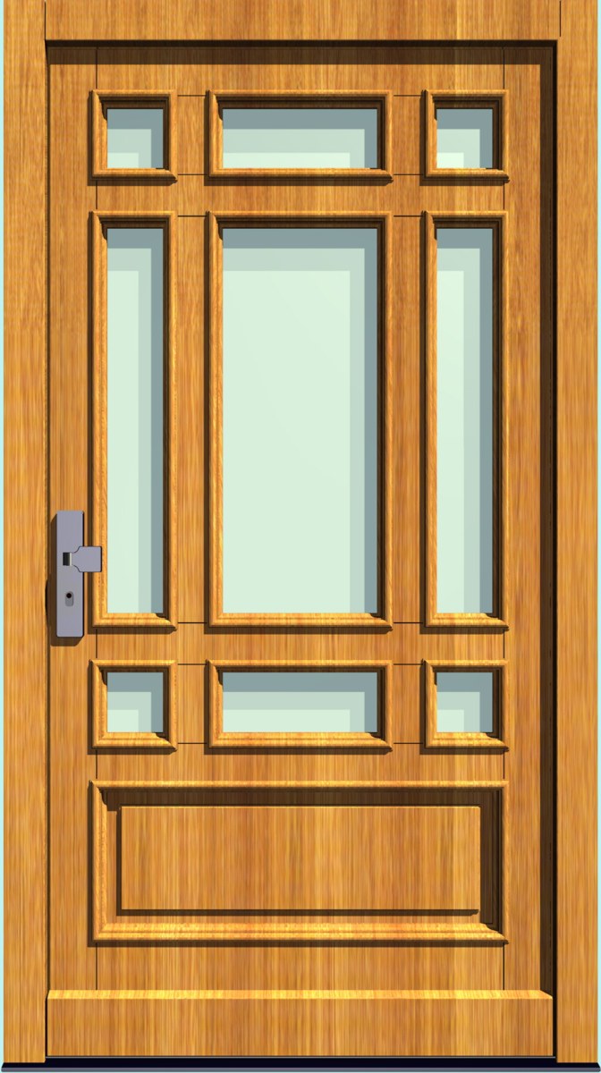 Holz-Hauseingangstür HT-S-119