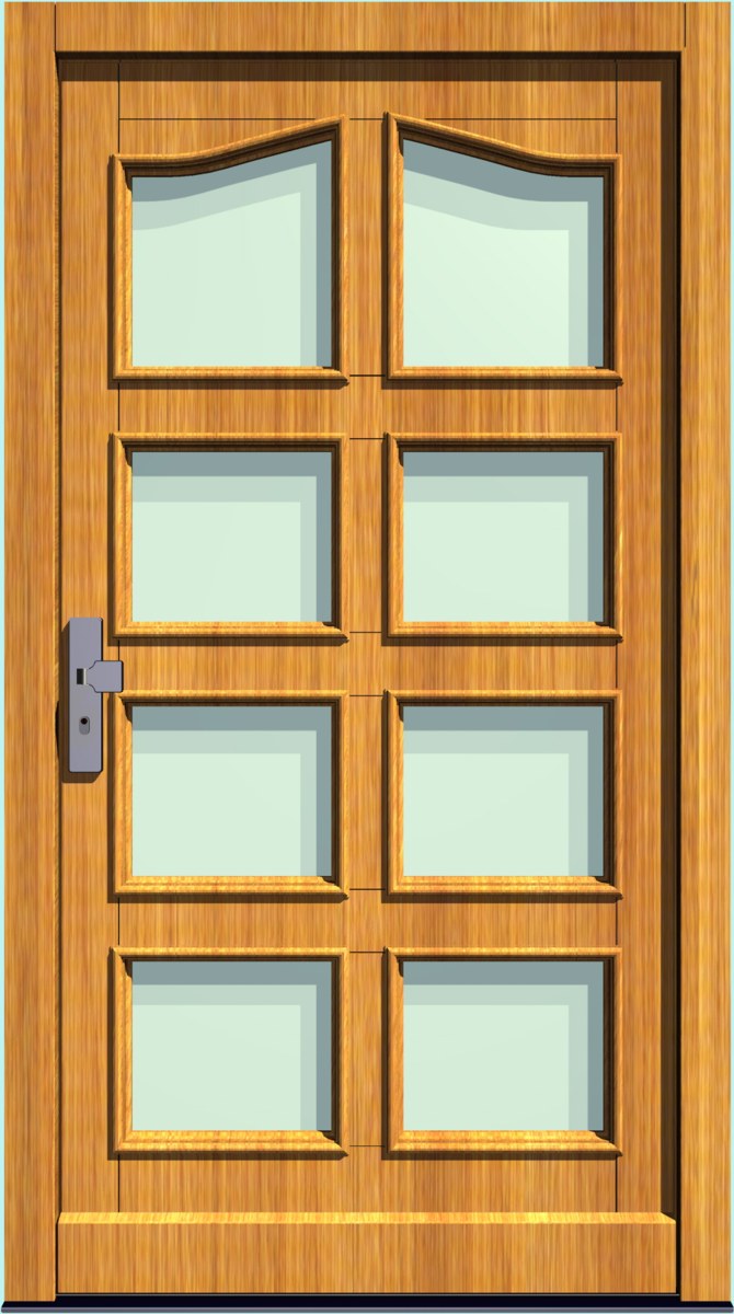 Holz-Hauseingangstür HT-S-201