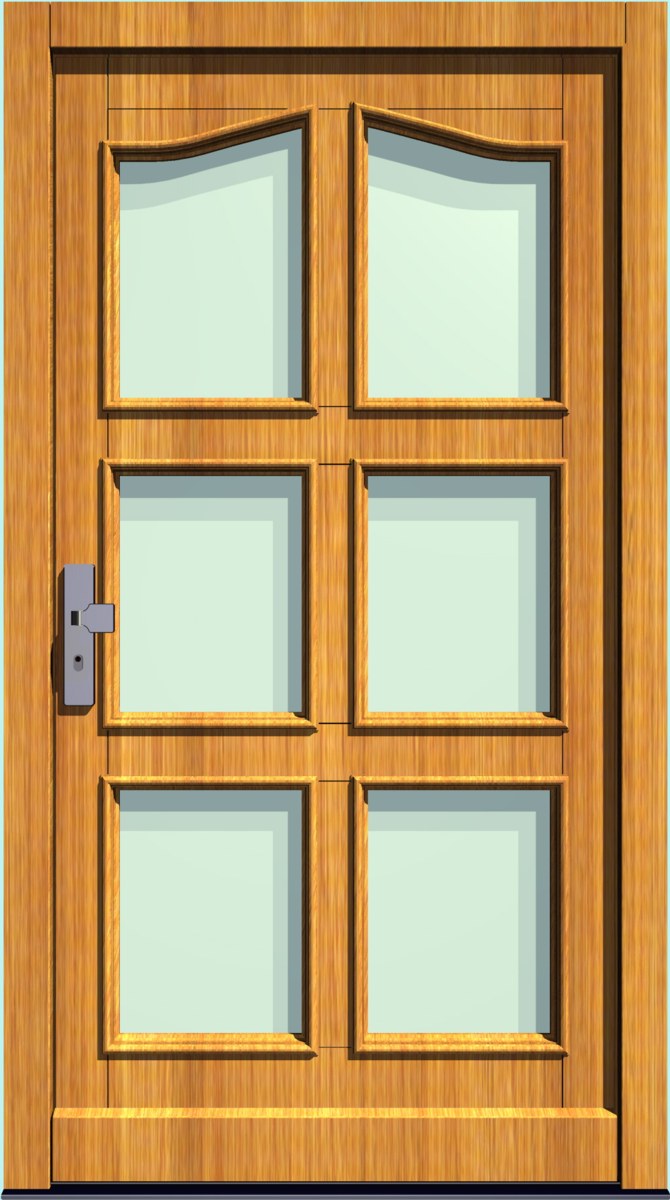 Holz-Hauseingangstür HT-S-202