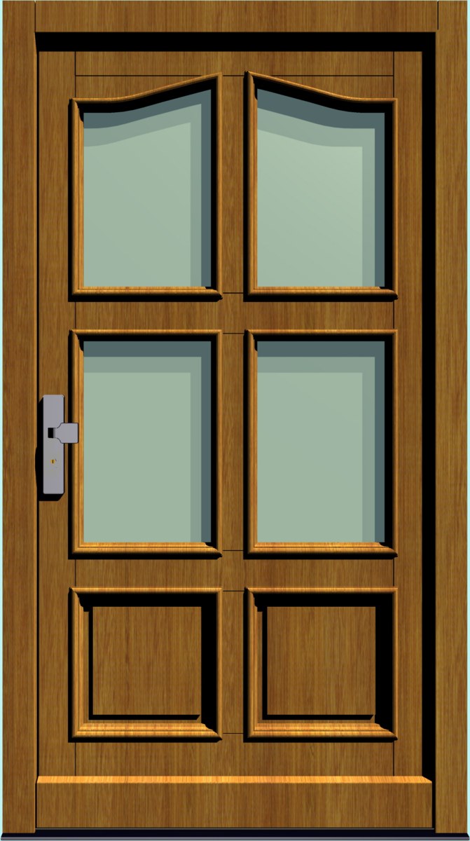 Holz-Hauseingangstür HT-S-204