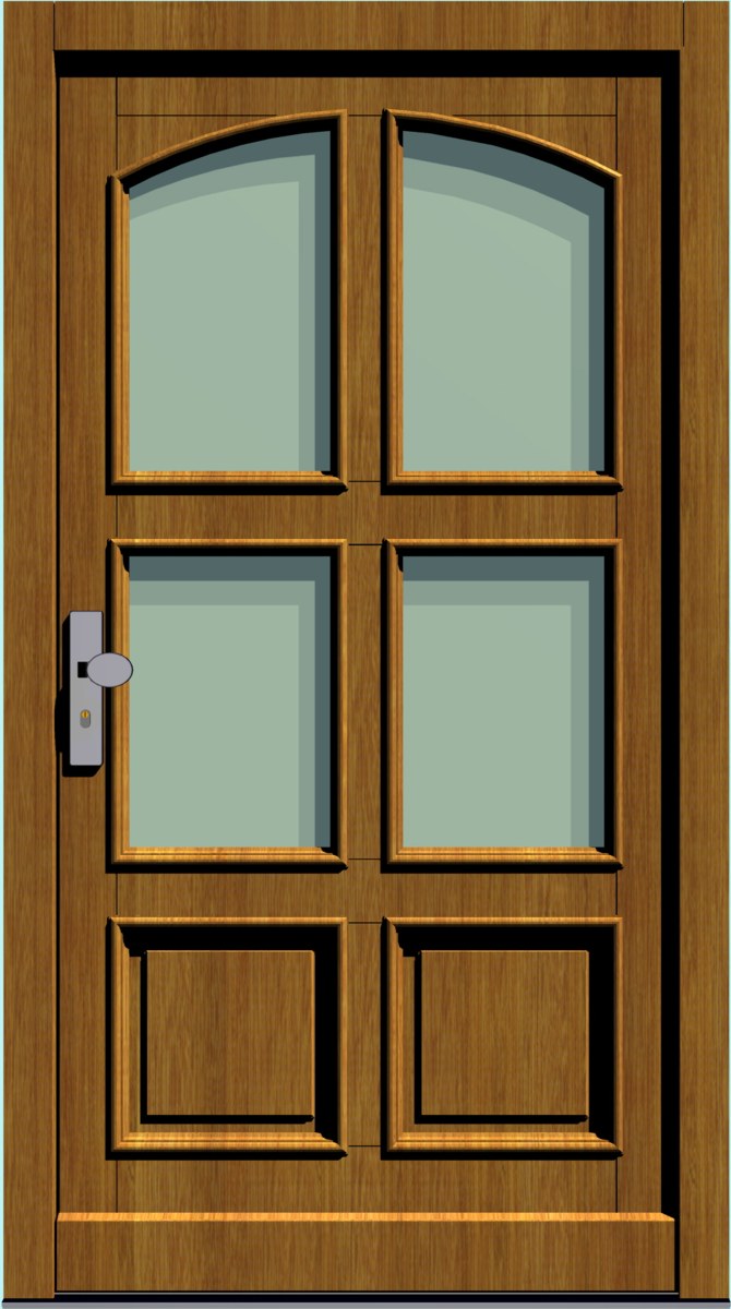 Holz-Hauseingangstür HT-S-210