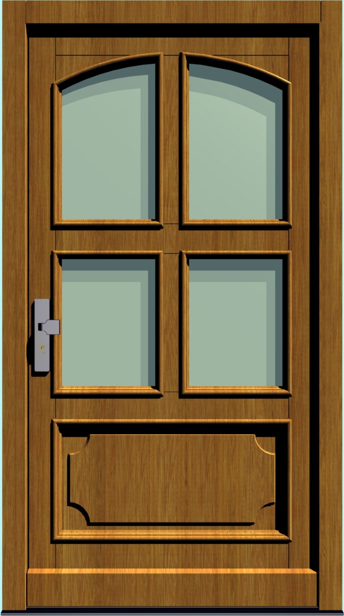 Holz-Hauseingangstür HT-S-212