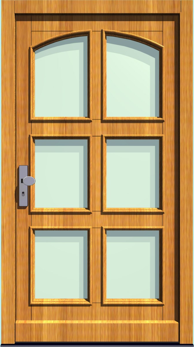 Holz-Hauseingangstür HT-S-216