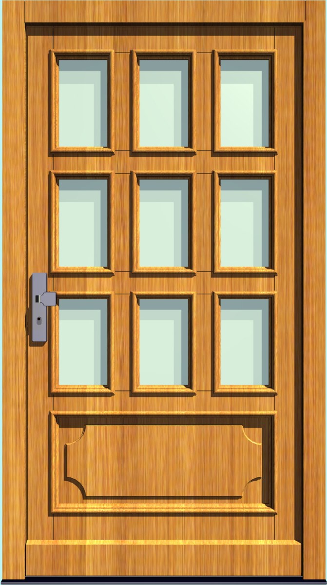 Holz-Hauseingangstür HT-S-219