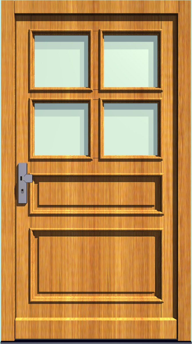 Holz-Hauseingangstür HT-S-220
