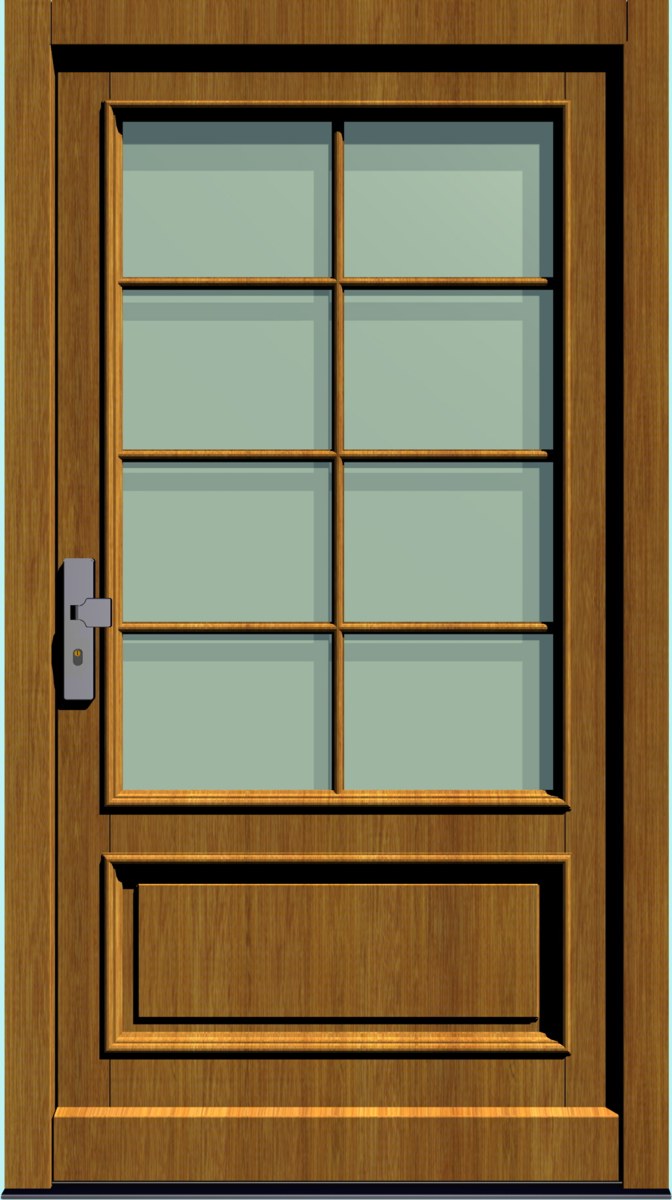 Holz-Hauseingangstür HT-S-221