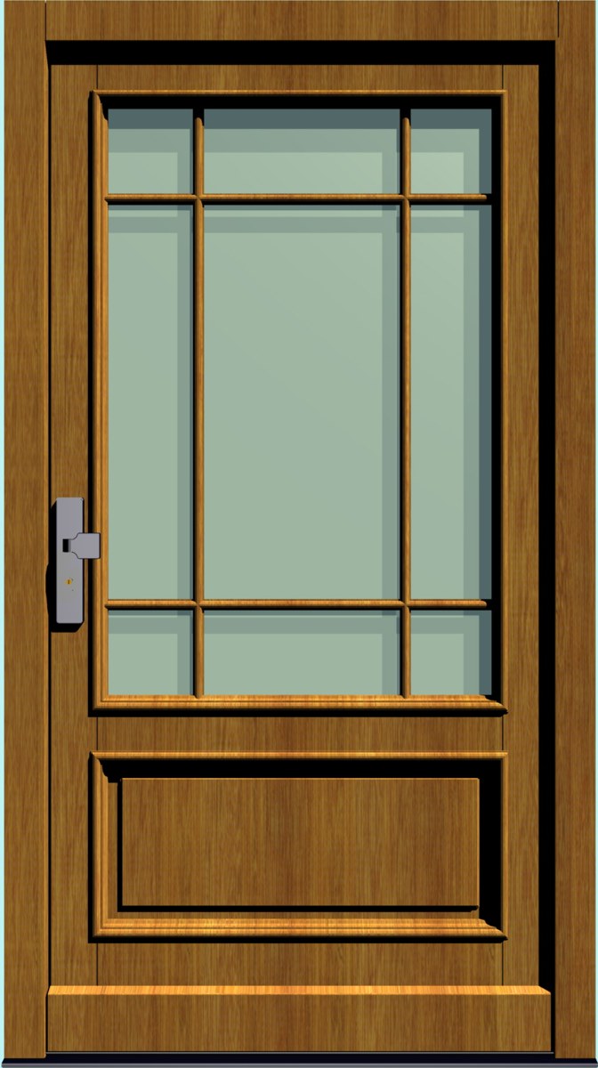 Holz-Hauseingangstür HT-S-222