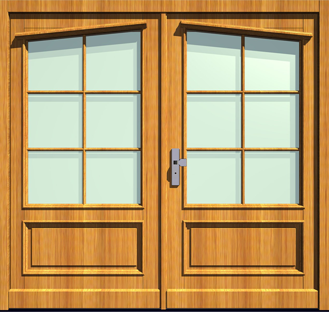 Holz-Hauseingangstür HT-S-235