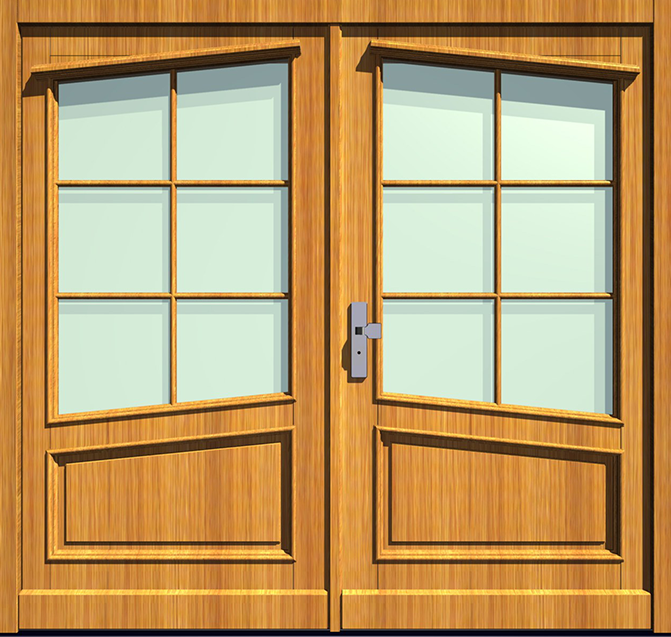 Holz-Hauseingangstür HT-S-237