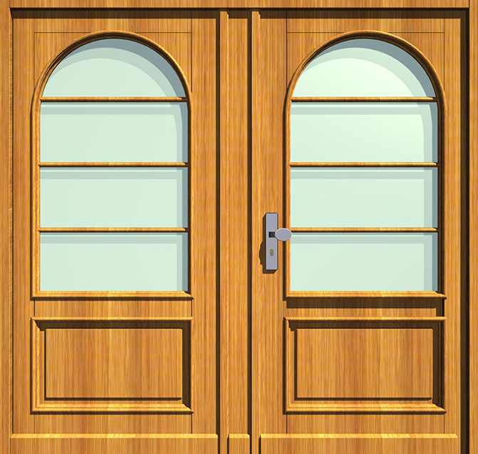 Holz-Hauseingangstür HT-S-237