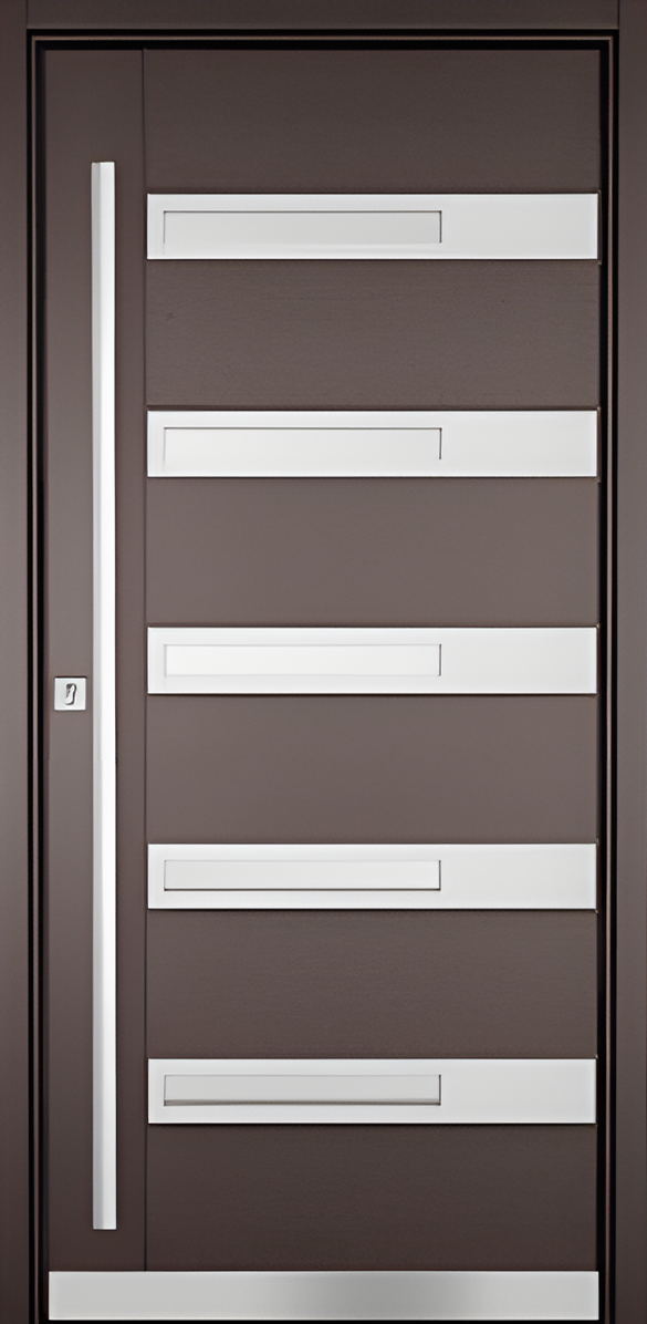 Holz-Haustür TREND 524-Edelstahl