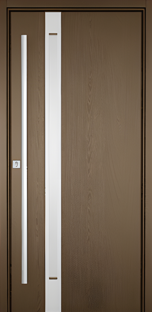 Holz-Haustür TREND 530-Edelstahl