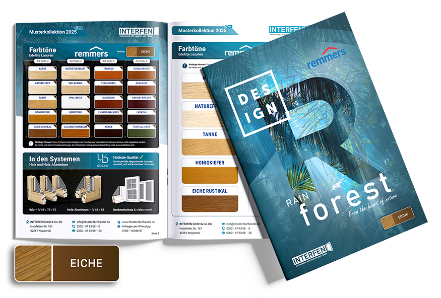 Farbkarte Eiche - Remmers Lasuren