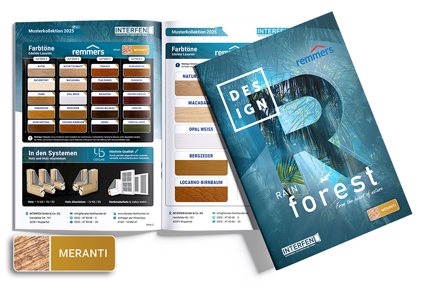 Farbkarte Meranti - Remmers Lasuren